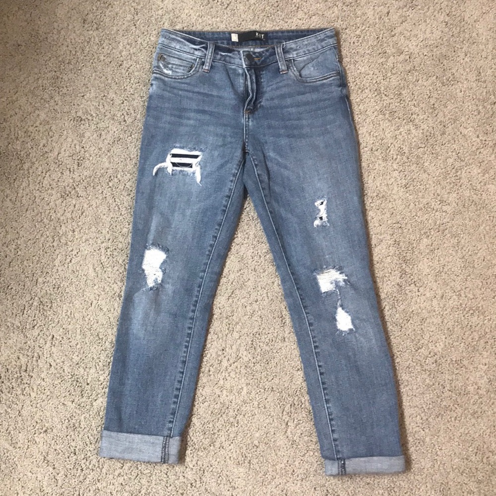 Slightly Ripped Boyfriend Jeans